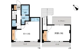 ルクレ初台の間取り