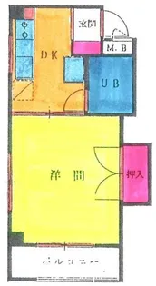 第1厚英ビル【2階】の間取り