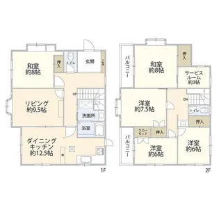 東京都大田区本羽田1【一戸建】の間取り