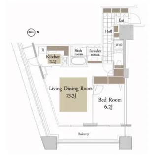 東京都新宿区西新宿6【マンション】の間取り