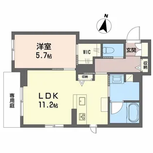 CoeurMaison内方【1階】の間取り