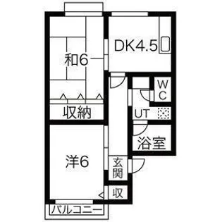 エクセレント黒松【2階】の間取り