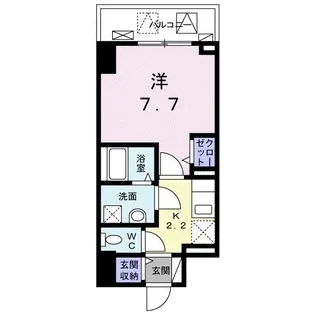 プリムローズ宝町【2階】の間取り