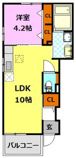 Noble CasaI【1階】の間取り