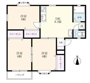 ベルメゾン神埼 A【2階】の間取り