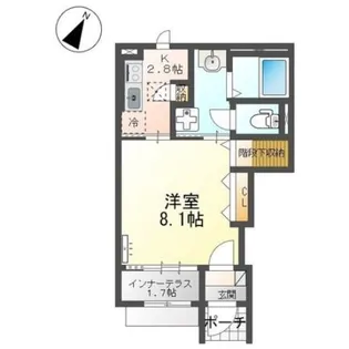 シャ・ブラン【1階】の間取り