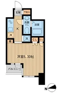 東京都新宿区大久保2【マンション】の間取り