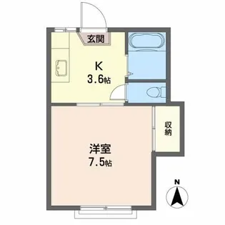 ファミリー富士A【2階】の間取り