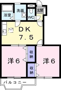 プラターヌ【1階】の間取り