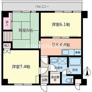アイナレアビラ【8階】の間取り