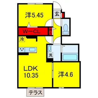 D・ルチア【1階】の間取り