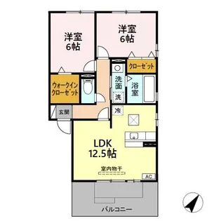 愛知県名古屋市中村区日比津町3【アパート】の間取り