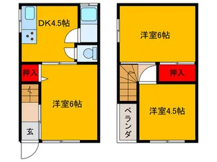 大阪府東大阪市瓢箪山町【一戸建】の間取り