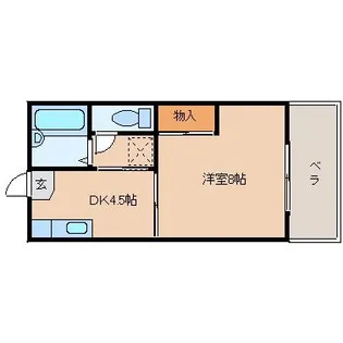 コスモハイツ【2階】の間取り