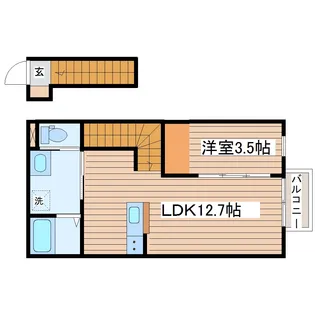 アステラス八乙女【2階】の間取り