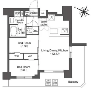 コンフォリア二葉【6階】の間取り