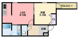 フジパレス甲子園口III番館【3階】の間取り