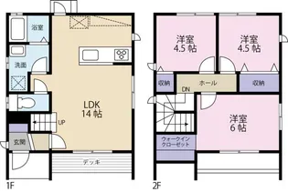 徳島県徳島市末広2【一戸建】の間取り