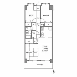 レジデンス多摩川西六郷【9階】の間取り