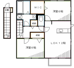 パルテール三鷹【2階】の間取り