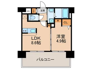 三島マンション博多駅東【5階】の間取り
