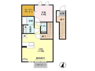 ブラオベルク【2階】の間取り