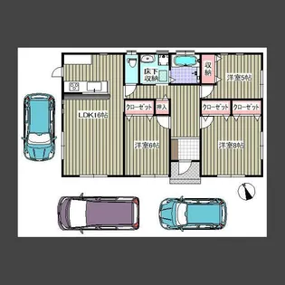 埼玉県行田市長野1【一戸建】の間取り