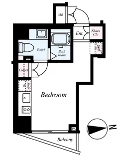 Leーlion 五反田【7階】の間取り