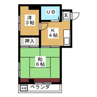 東京都大田区仲六郷4【マンション】の間取り