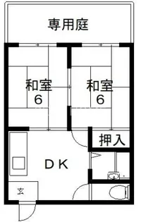 ピースハイツ長堂A棟【1階】の間取り