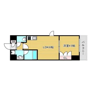 エスティメゾン南堀江【5階】の間取り