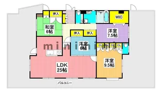 HAO新屋敷【7階】の間取り