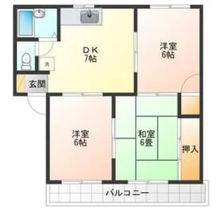 ヴィラフィオーレ【2階】の間取り