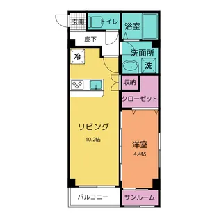 I-Vita Kurosaki【2階】の間取り