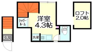 サークルハウス竹ノ塚六番館【2階】の間取り