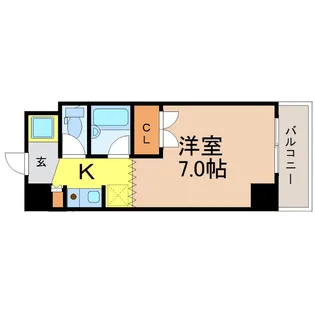 愛知県名古屋市中区大須4【マンション】の間取り