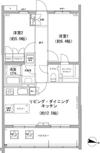 ヒューリックコート雪が谷【3階】の間取り