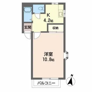 シティ上杉【2階】の間取り