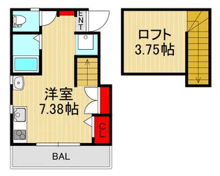 Liberta芝下【2階】の間取り