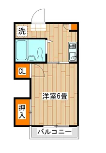 アナプソバ弘治II【1階】の間取り