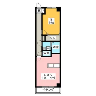 グロワール【3階】の間取り