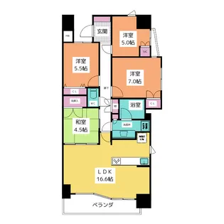 BELISTA八事山【15階】の間取り