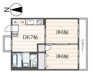 サンテラス【2階】の間取り
