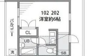 ラクレールリビエール【1階】の間取り