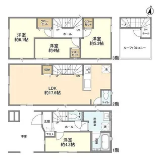 埼玉県川口市西青木1【一戸建】の間取り