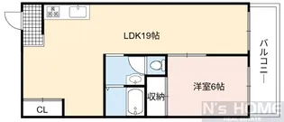 シャルマン桜宮【5階】の間取り