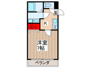 ジーメゾン西大宮【3階】の間取り