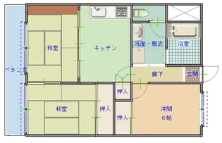 大八ビル【7階】の間取り