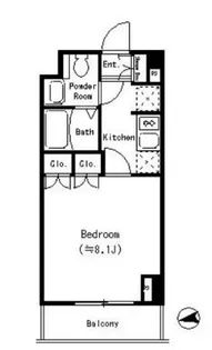 パークキューブ四谷三丁目【1階】の間取り