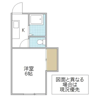 くがやコーポ E【1階】の間取り